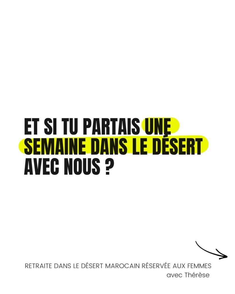 retraite désert femmes