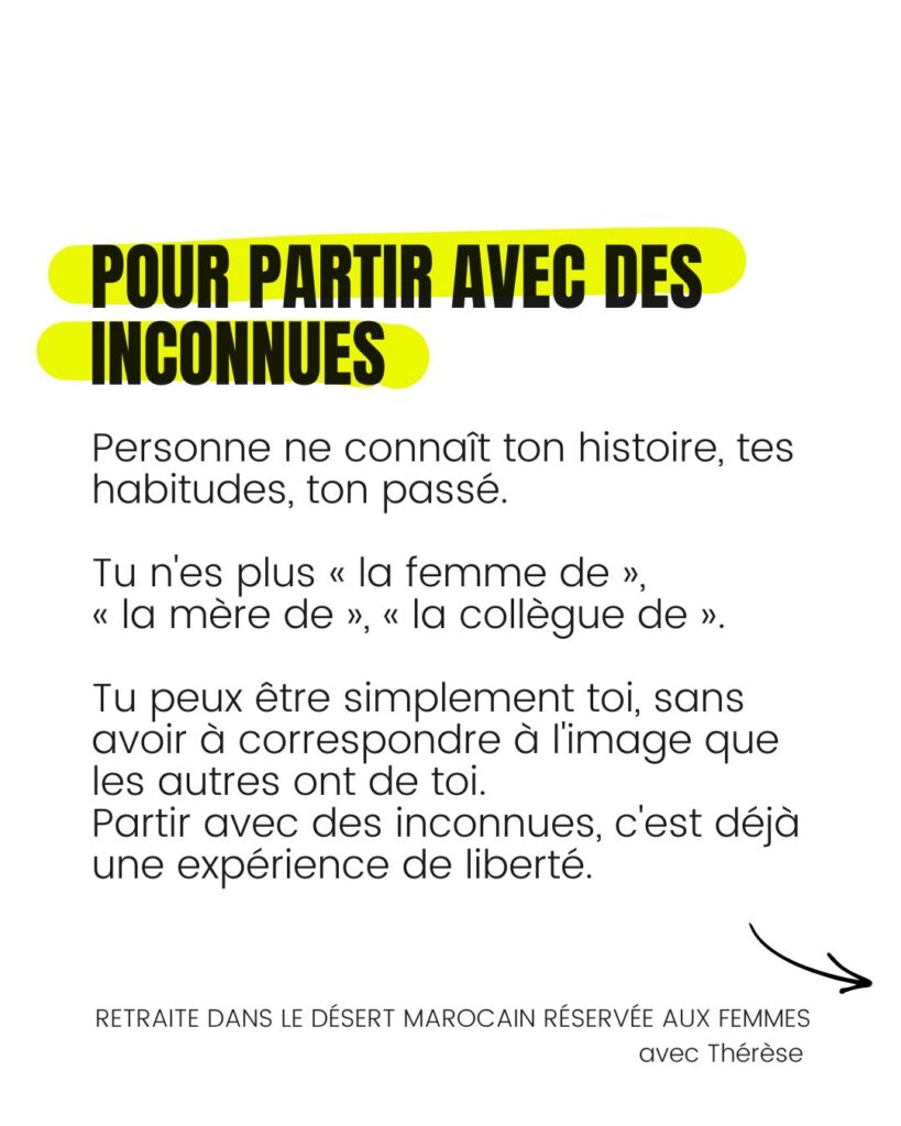retraite désert femmes