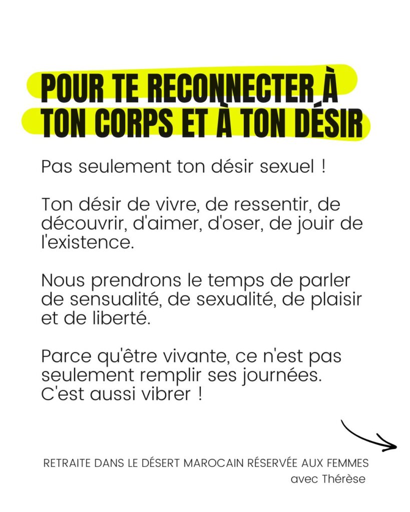 retraite désert femmes