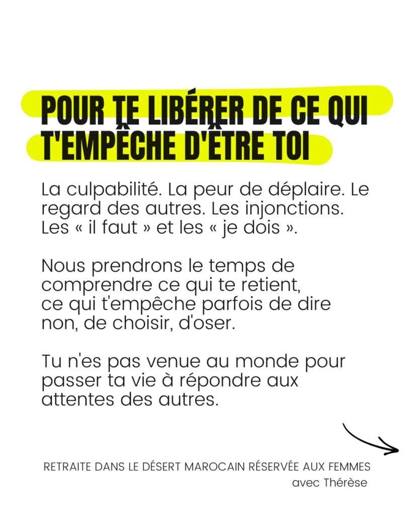 retraite désert femmes